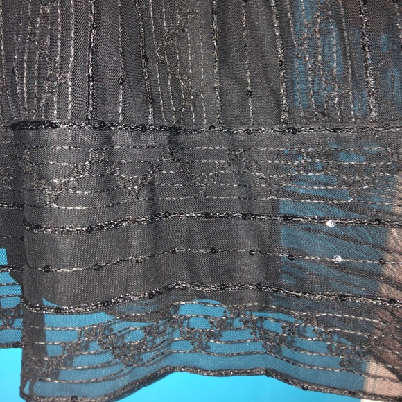 Maggy London Beautiful Sequined Little Black Dress - Picture 6 of 9